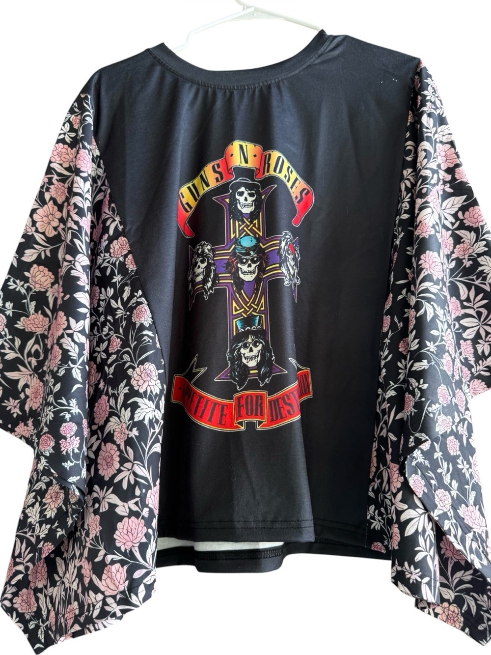 Boho Guns and Roses L Concert Tshirt New